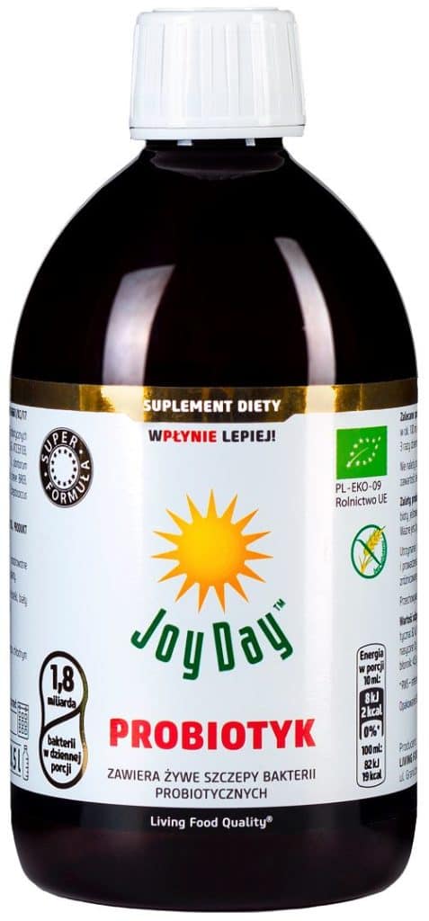 PROBIOTYK BEZGLUTENOWY BIO 500 ml - JOY DAY (1 szt.)