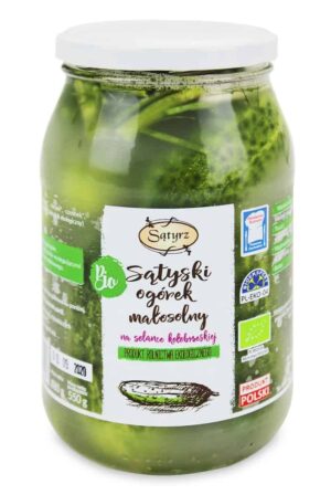 OGÓRKI MAŁOSOLNE SĄTYSKIE BIO 880 g (550 g) - SĄTYRZ (2 szt.)