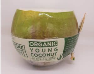 KOKOS MŁODY BIO ZE SŁOMKĄ (około 0,80 kg) - GENUINE COCONUT (2 szt.)