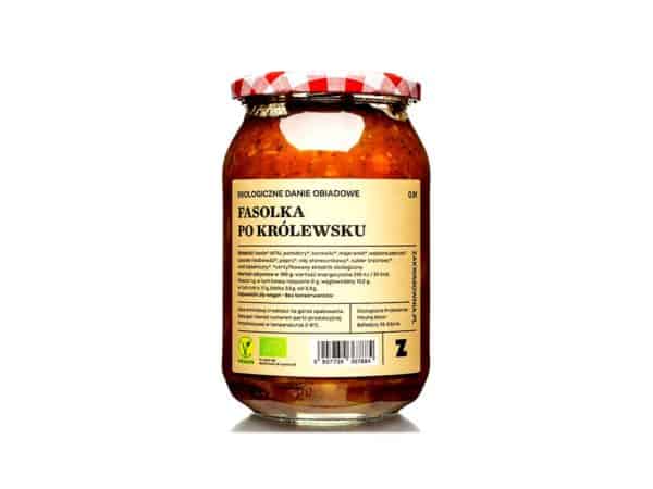 Ekologiczna fasolka po królewsku z borowikami 900ml - Zakwasownia