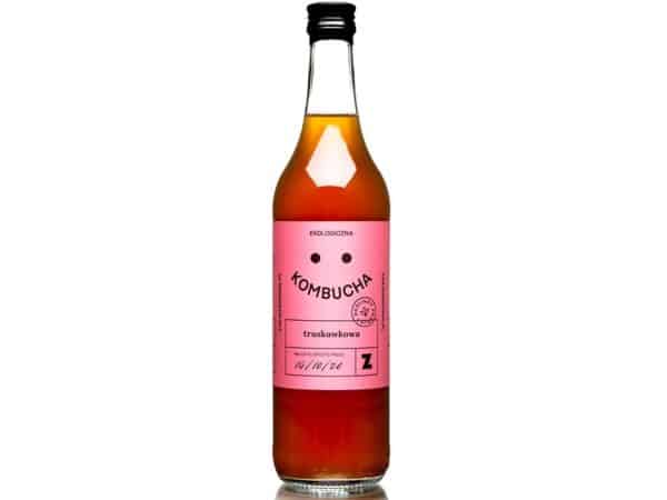 Kombucha truskawkowa BIO 500 ml - ZAKWASOWNIA