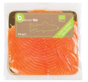 Łosoś atlantycki plastry wędzony na zimno BIO 100g- ETTER FISH (B SALMON)