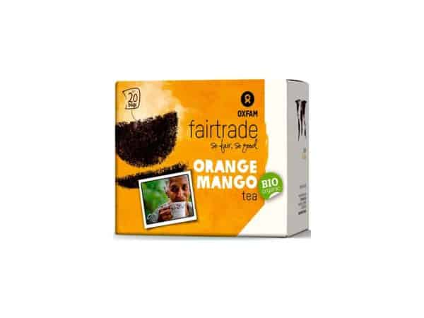 Herbata czarna o smaku mango - pomarańcza  FAIR TRADE BIO (20 x 1,8 g) - OXFAM