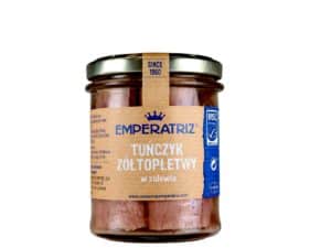 Tuńczyk żółtopłetwy filety w zalewie 200 g (140 g) (SŁOIK) - EMPERATRIZ