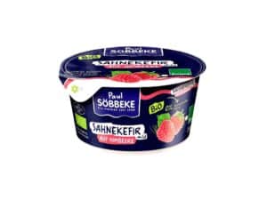 Kefir kremowy z malinami BIO 150 g - SOBBEKE