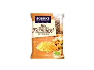Mix czterech tartych serów (48 % TŁUSZCZU W SUCHEJ MASIE) BIO 200 g - SOBBEKE