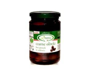 Oliwki czarne bez pestek w zalewie BIO 280 g (160 g) (SŁOIK) - BIO ORGANICA ITALIA