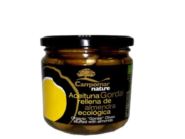 Oliwki zielone Gordal z migdałami BIO 350 g - CAMPOMAR NATURE