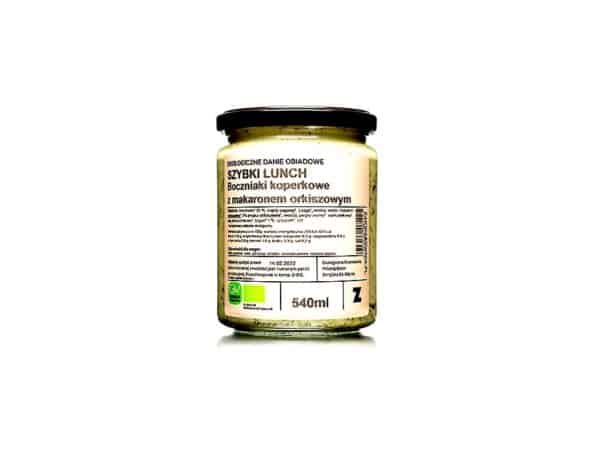Danie z boczniaków z makaronem orkiszowym i koperkiem BIO 540 ml - ZAKWASOWNIA