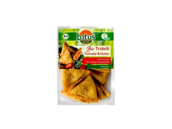 PIEROŻKI Z NADZIENIEM Z TOFU, POMIDORAMI I ZIOŁAMI BIO 180 g - LOTUS