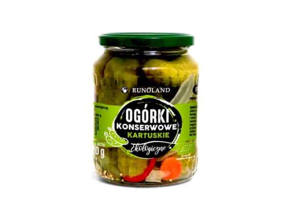 Ogórki konserwowe kartuskie BIO 670 g (360 g) - RUNOLAND