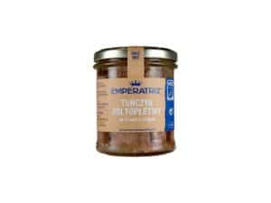 Tuńczyk ŻÓŁTOPŁETWY MSC W OLIWIE Z OLIWEK 200 g (130 g) (SŁOIK) - EMPERATRIZ