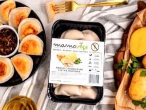 Pierogi z ziemniakami i oliwą truflową bezglutenowe (275g) - Mamavege (produkty świąteczne )