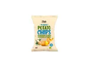 CHIPSY ZIEMNIACZANE O SMAKU ŚMIETANKOWO - CEBULOWYM BIO 125 g - TRAFO