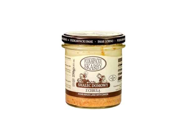 Smalec domowy Z CEBULĄ 250 g - PODKARPACKIE SKARBY