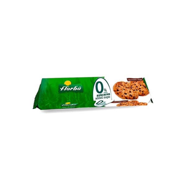 CIASTKA Z KAWAŁKAMI CZEKOLADY BEZ DODATKU CUKRU 120 g - FLORBU