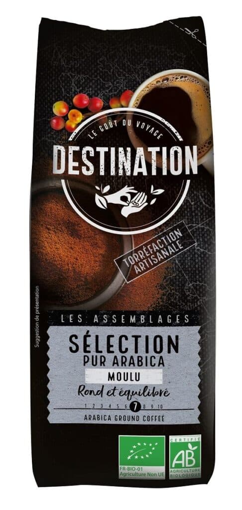 KAWA MIELONA ARABICA 100 % SELECTION BIO 250 g - DESTINATION (2 szt.)