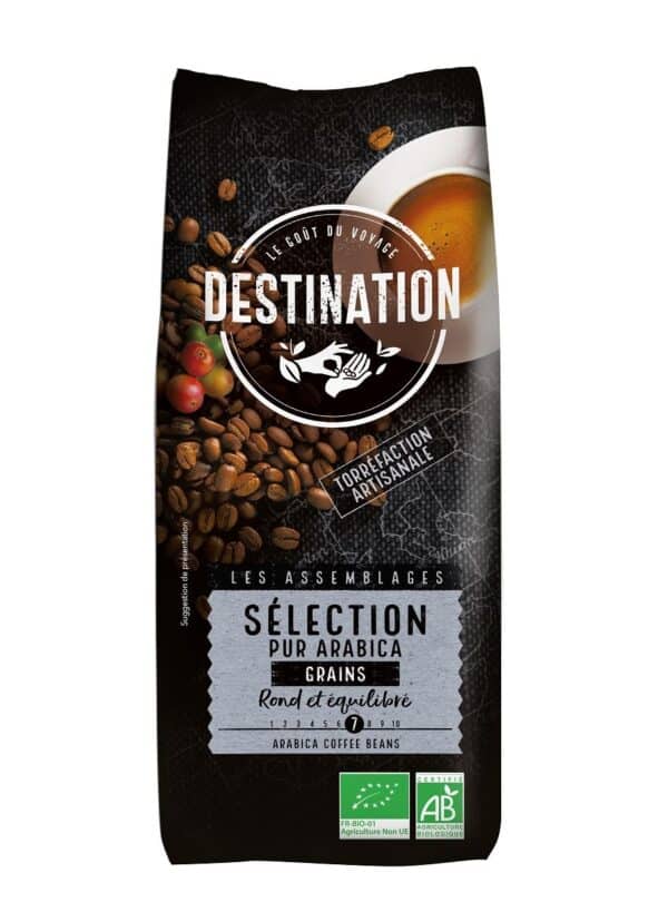 KAWA ZIARNISTA ARABICA 100 % SELECTION BIO 1 kg - DESTINATION (1 szt.)