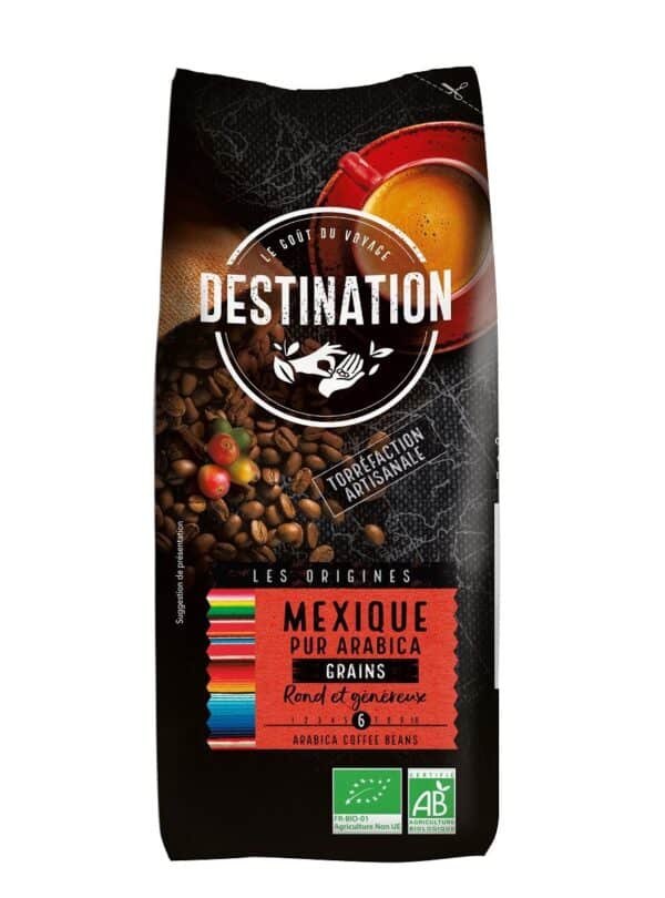 KAWA ZIARNISTA ARABICA 100 % MEKSYK FAIR FOR LIFE BIO 1 kg - DESTINATION (1 szt.)