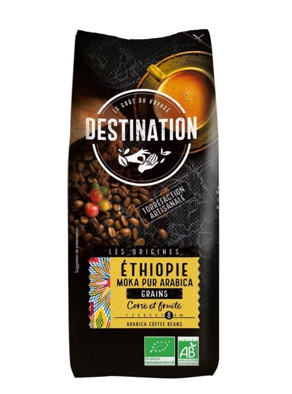 KAWA ZIARNISTA ARABICA 100 % ETIOPIA FAIR FOR LIFE BIO 1 kg - DESTINATION (1 szt.)