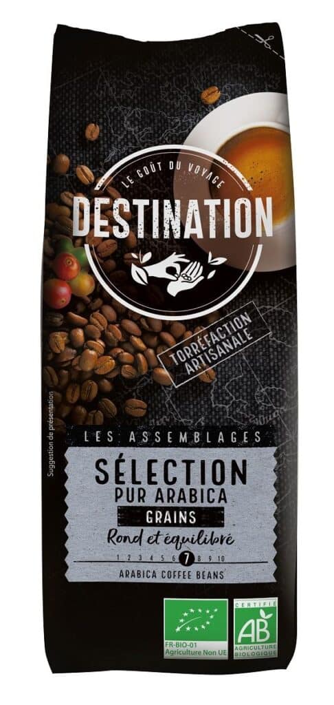 KAWA ZIARNISTA ARABICA 100 % SELECTION BIO 250 g - DESTINATION (2 szt.)