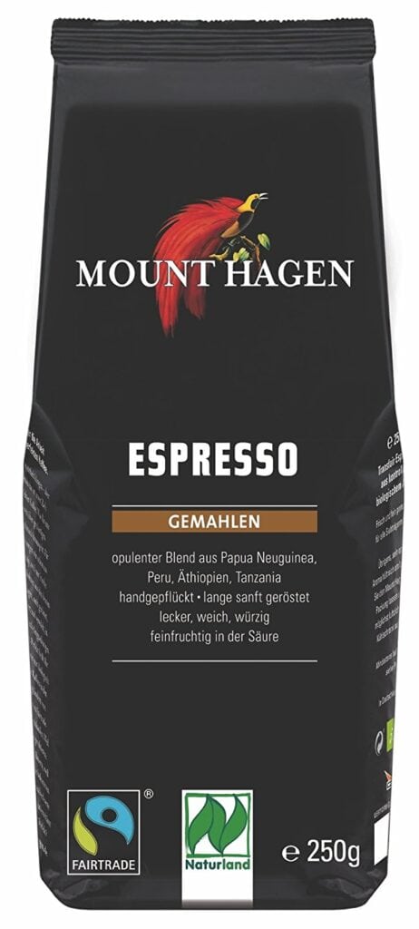 KAWA MIELONA ARABICA 100 % ESPRESSO FAIR TRADE BIO 250 g - MOUNT HAGEN (1 szt.)