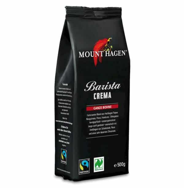 KAWA ZIARNISTA ARABICA 100 % BARISTA CREMA FAIR TRADE BIO 500 g - MOUNT HAGEN (1 szt.)