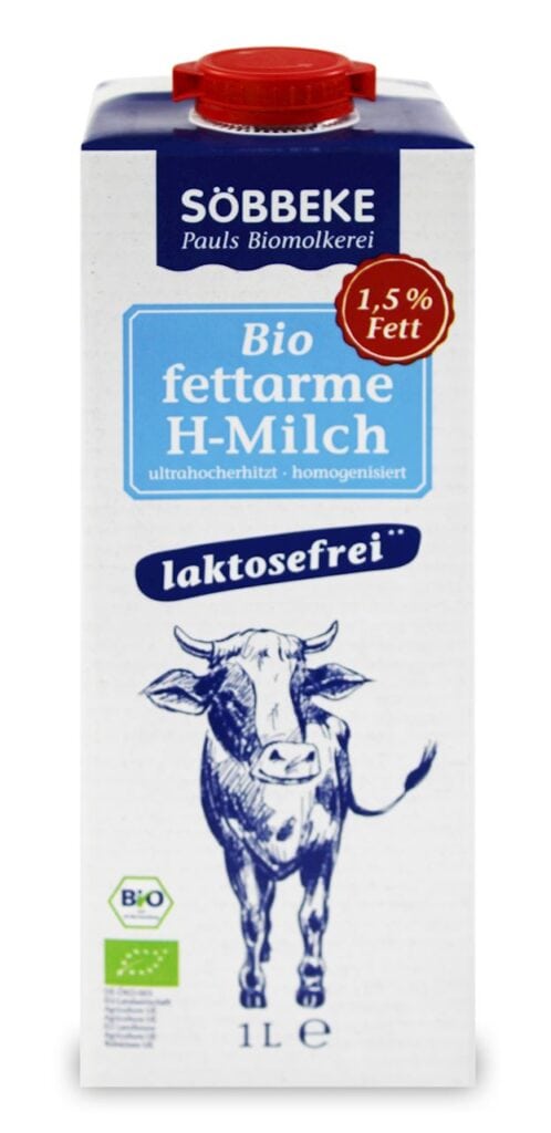 MLEKO BEZ LAKTOZY (1,5 % TŁUSZCZU) BIO 1 L - SOBBEKE (2 szt.)
