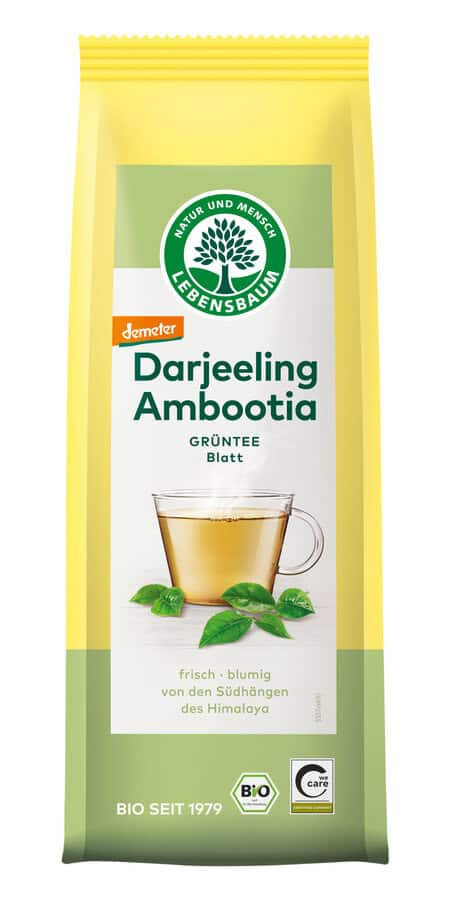 HERBATA ZIELONA DARJEELING LIŚCIASTA DEMETER BIO 50 g - LEBENSBAUM (2 szt.)