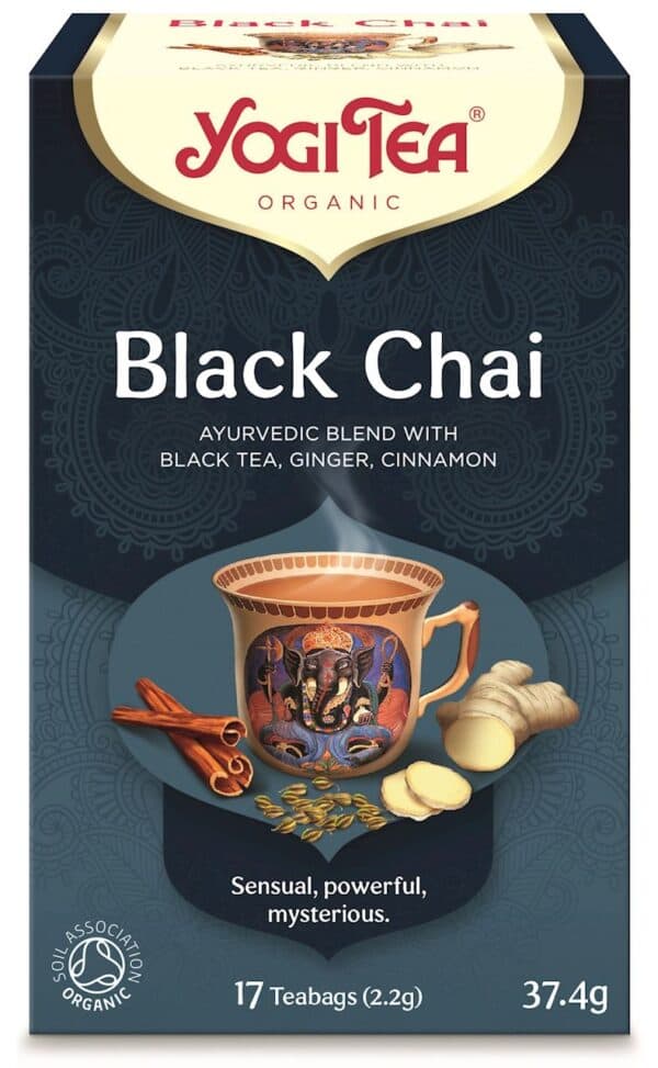 HERBATA CZARNA Z IMBIREM I CYNAMONEM (BLACK CHAI) BIO (17 x 2,2 g) 37,4 g - YOGI TEA (2 szt.)
