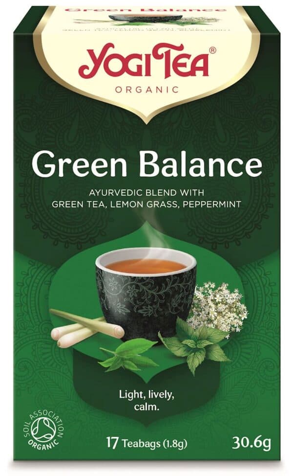 HERBATA ZIELONA RÓWNOWAGA (GREEN BALANCE) BIO (17 x 1,8 g) 30,6 g - YOGI TEA (2 szt.)