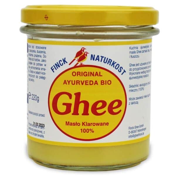 MASŁO KLAROWANE GHEE BIO 220 g (242 ml) - FINCK AYURVEDA (1 szt.)