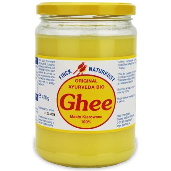 MASŁO KLAROWANE GHEE BIO 480 g (527 ml) - FINCK AYURVEDA (1 szt.)
