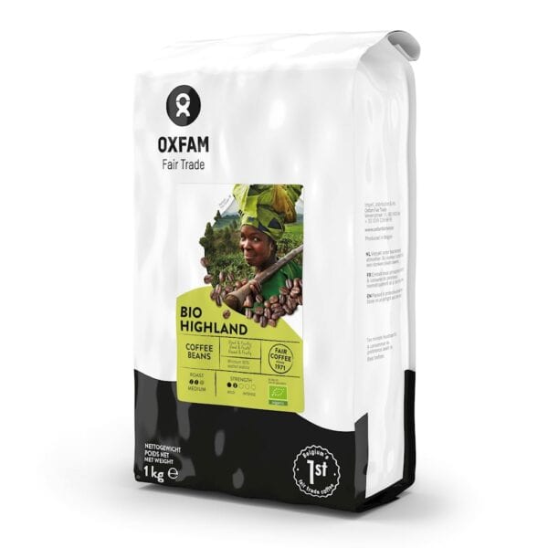 KAWA ZIARNISTA ARABICA/ROBUSTA WYSOKOGÓRSKA FAIR TRADE BIO 1 kg - OXFAM (1 szt.)