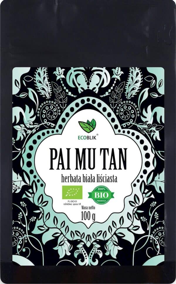 HERBATA BIAŁA LIŚCIASTA PAI MU TAN BIO 100 g - ECOBLIK (2 szt.)