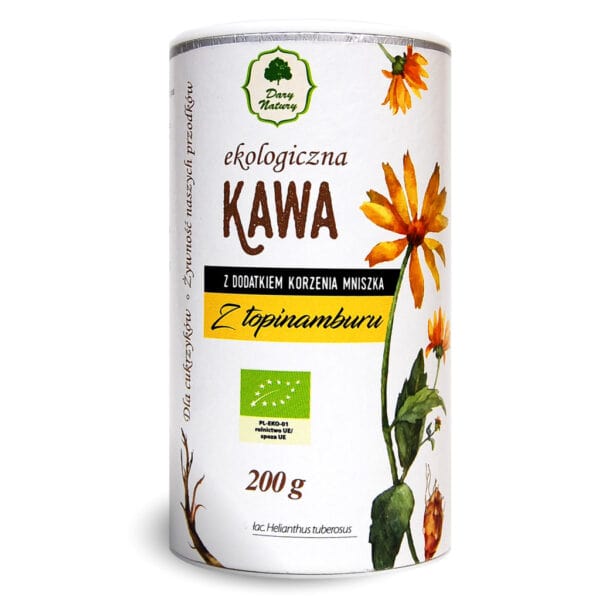 KAWA Z TOPINAMBURU Z KORZENIEM MNISZKA LEKARSKIEGO BIO 200 g - DARY NATURY (2 szt.)