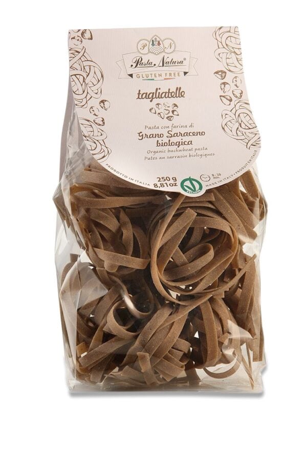 MAKARON (GRYCZANY) TAGLIATELLE BEZGLUTENOWY BIO 250 g - PASTA NATURA (2 szt.)