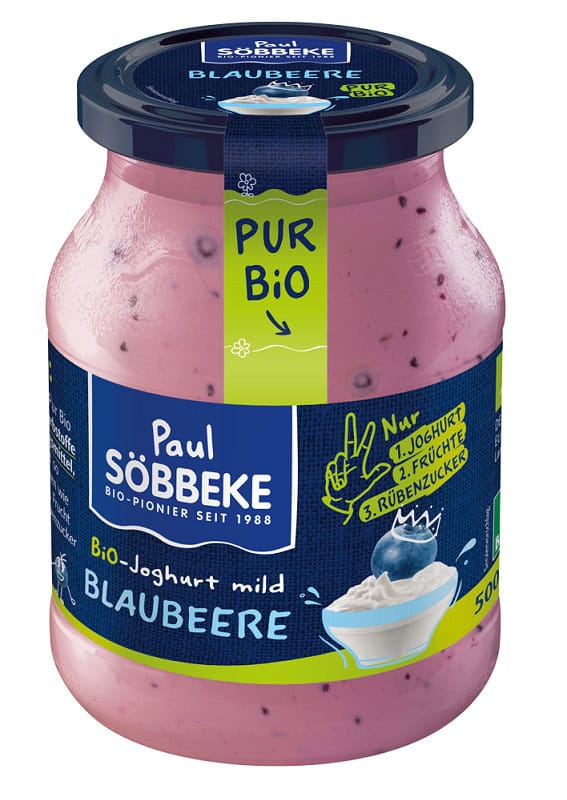 JOGURT KREMOWY JAGODOWY BIO 500 g (SŁOIK) - SOBBEKE (1 szt.)