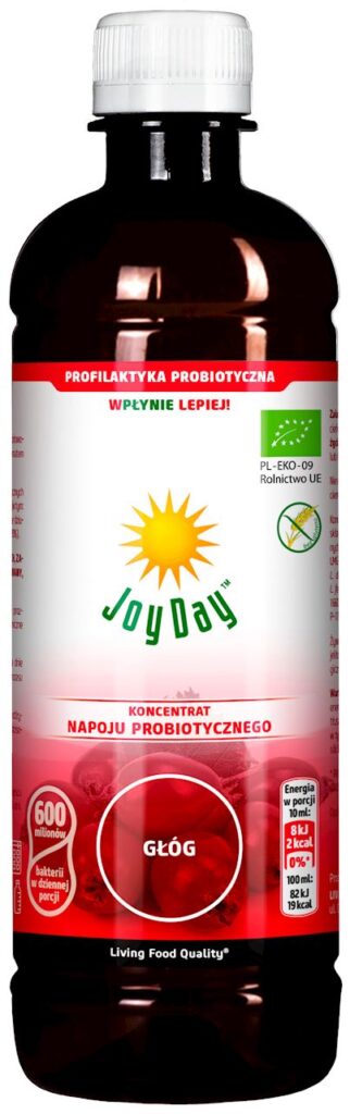 KONCENTRAT NAPOJU PROBIOTYCZNEGO GŁÓG BEZGLUTENOWY BIO 500 ml - JOY DAY (1 szt.)