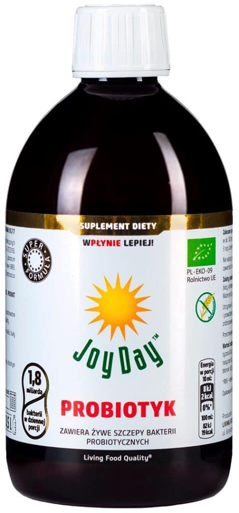 PROBIOTYK BEZGLUTENOWY BIO 500 ml - JOY DAY (1 szt.)