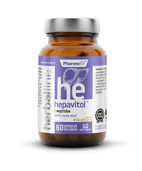 KAPSUŁKI NA WĄTROBĘ (HEPAVITOL) BEZGLUTENOWE 60 szt. - PHARMOVIT (HERBALLINE) (1 szt.)