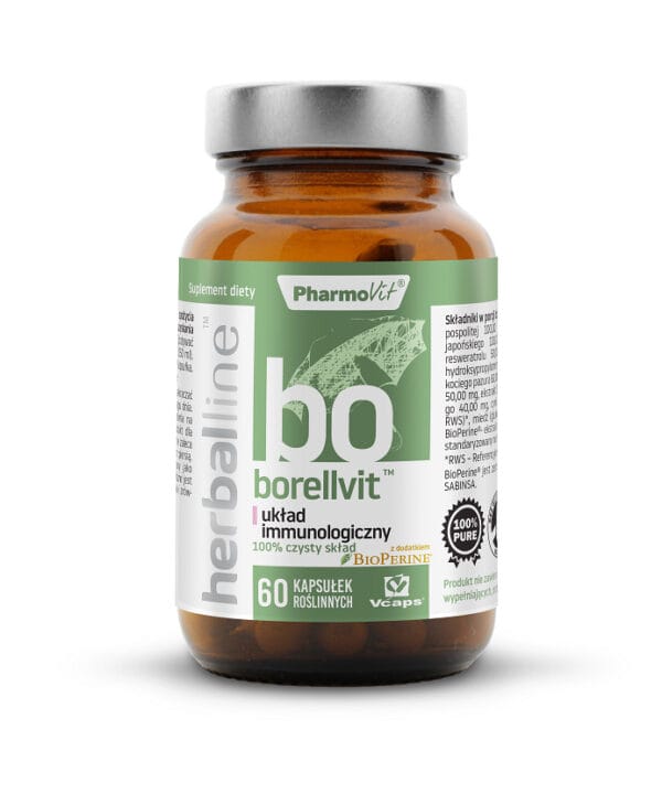 KAPSUŁKI NA UKŁAD IMMUNOLOGICZNY (BORELLVIT) BEZGLUTENOWE 60 szt. - PHARMOVIT (HERBALLINE) (1 szt.)