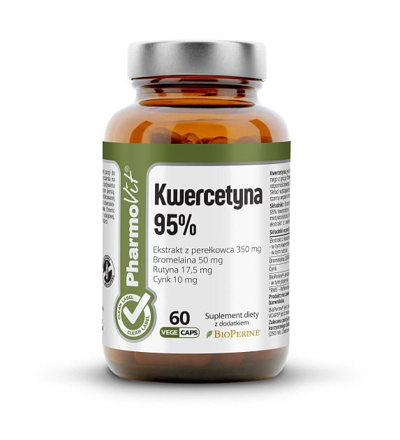 KWERCETYNA BEZGLUTENOWA 60 KAPSUŁEK - PHARMOVIT (CLEAN LABEL) (1 szt.)