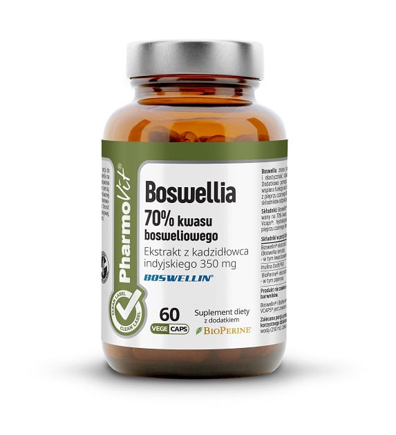 BOSWELLIA (350 mg) BEZGLUTENOWA 60 KAPSUŁEK - PHARMOVIT (CLEAN LABEL) (1 szt.)