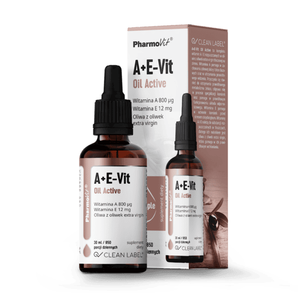 WITAMINA A + E W KROPLACH BEZGLUTENOWE 30 ml - PHARMOVIT (CLEAN LABEL) (1 szt.)