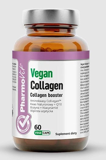 COLLAGEN BOOSTER VEGAN BEZGLUTENOWY 60 KAPSUŁEK - PHARMOVIT (CLEAN LABEL) (1 szt.)