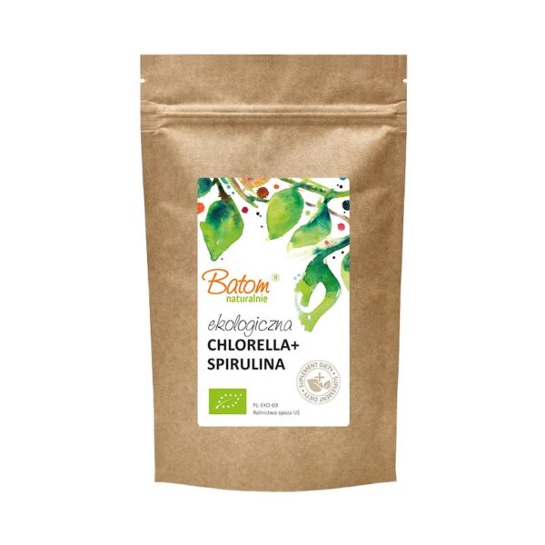 CHLORELLA + SPIRULINA BIO 500 TABLETEK - BATOM (1 szt.)