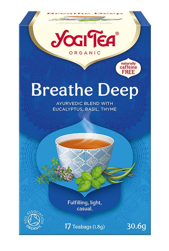 HERBATKA GŁĘBOKI ODDECH (BREATHE DEEP) BIO (17 x 1,8 g) 30,6 g - YOGI TEA (2 szt.)