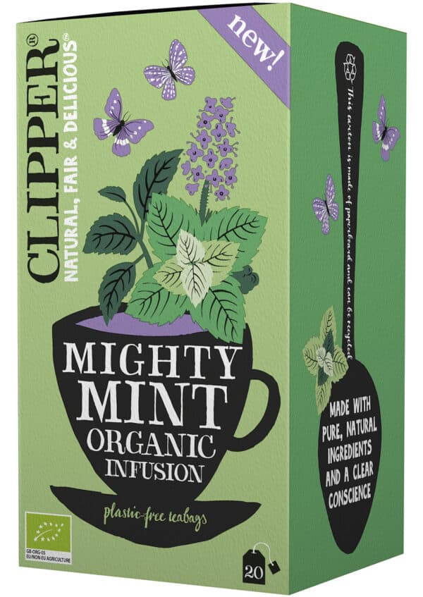 HERBATKA MIĘTOWA (MIGHTY MINT) BIO (20 x 1,6 g) 32 g - CLIPPER (2 szt.)