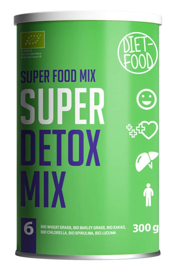 MIESZANKA SUPER DETOX MIX W PROSZKU BIO 300 g - DIET-FOOD (1 szt.)